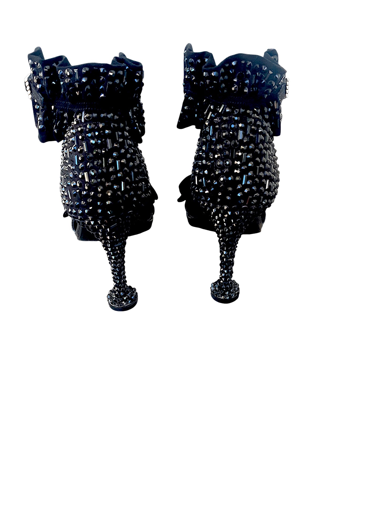 Renate Crystal Heels - Black