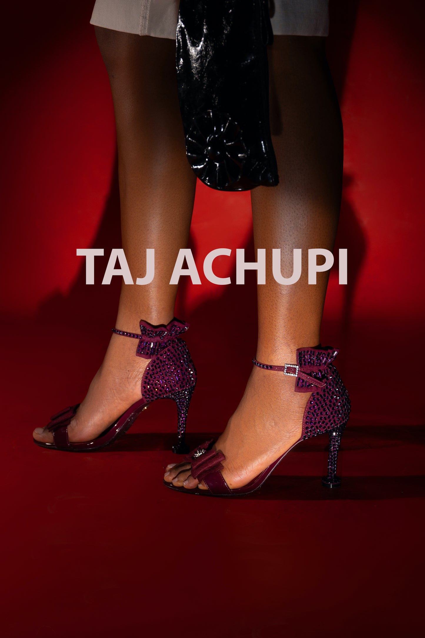Royale Crystal Heels - Wine