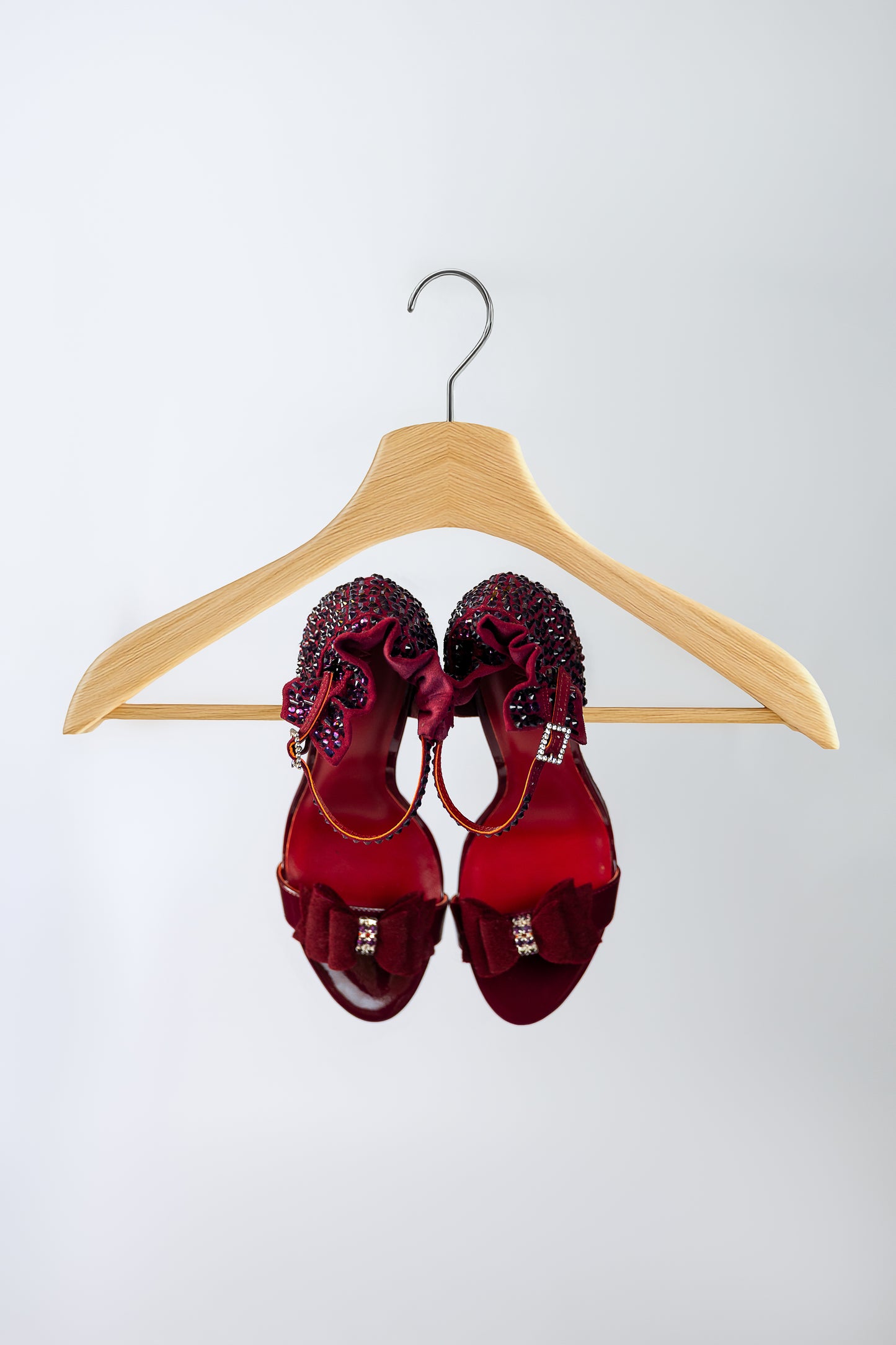 Royale Crystal Heels - Wine