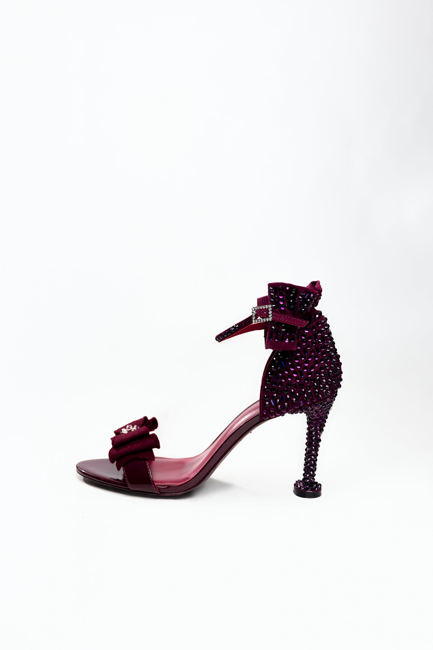 Royale Crystal Heels - Wine