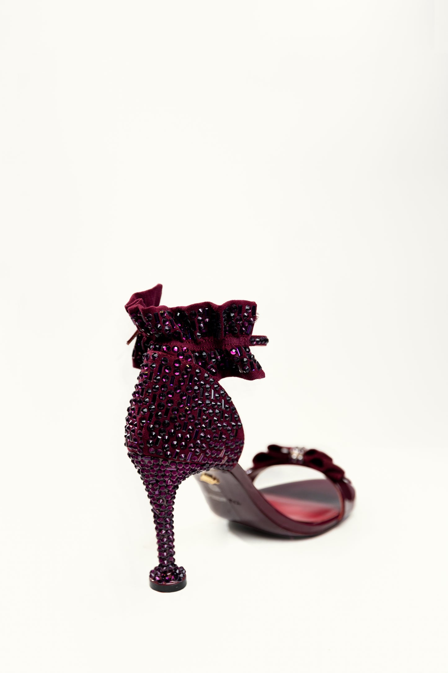 Royale Crystal Heels - Wine