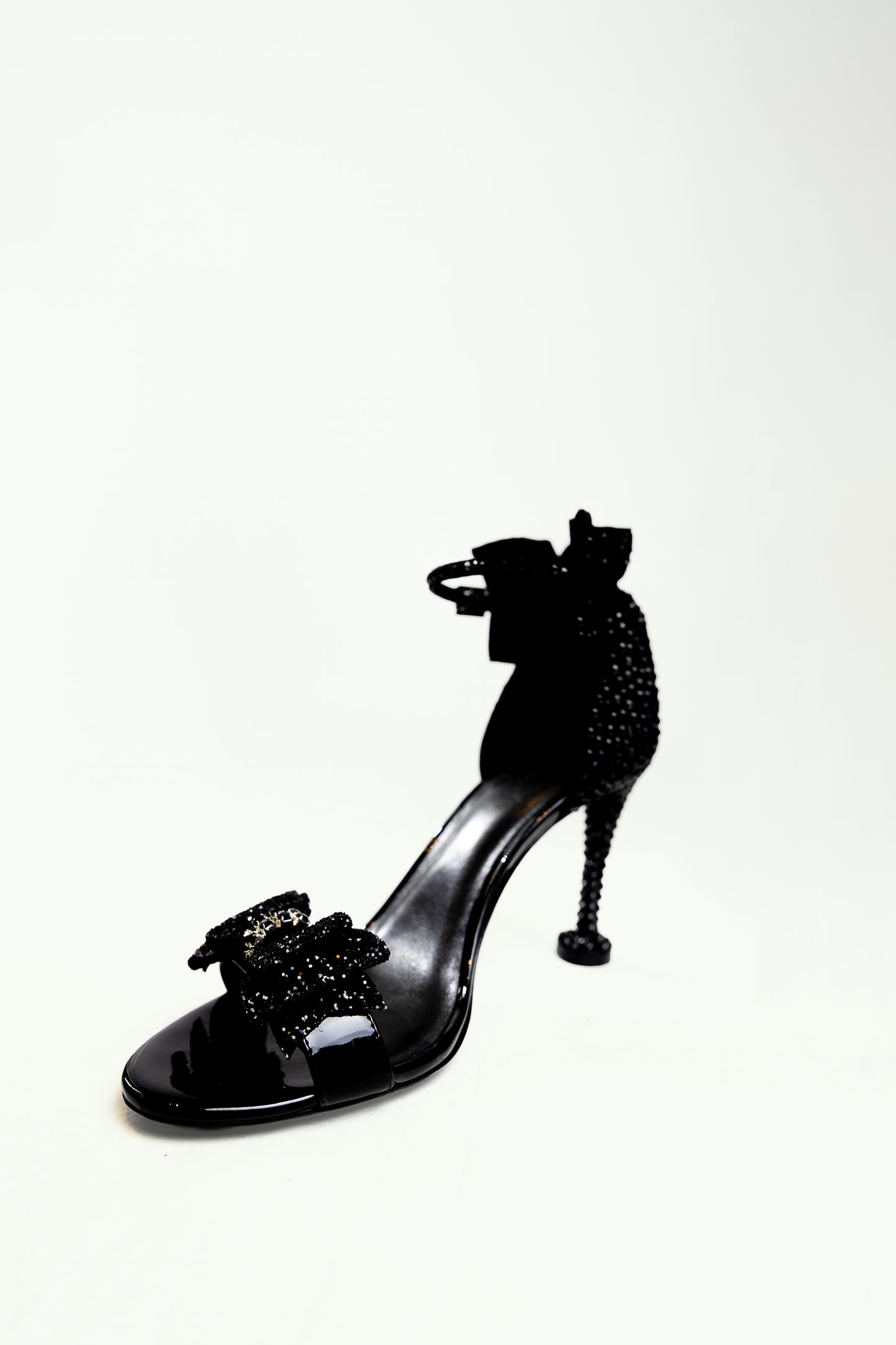 Royale Crystal Heels - Black