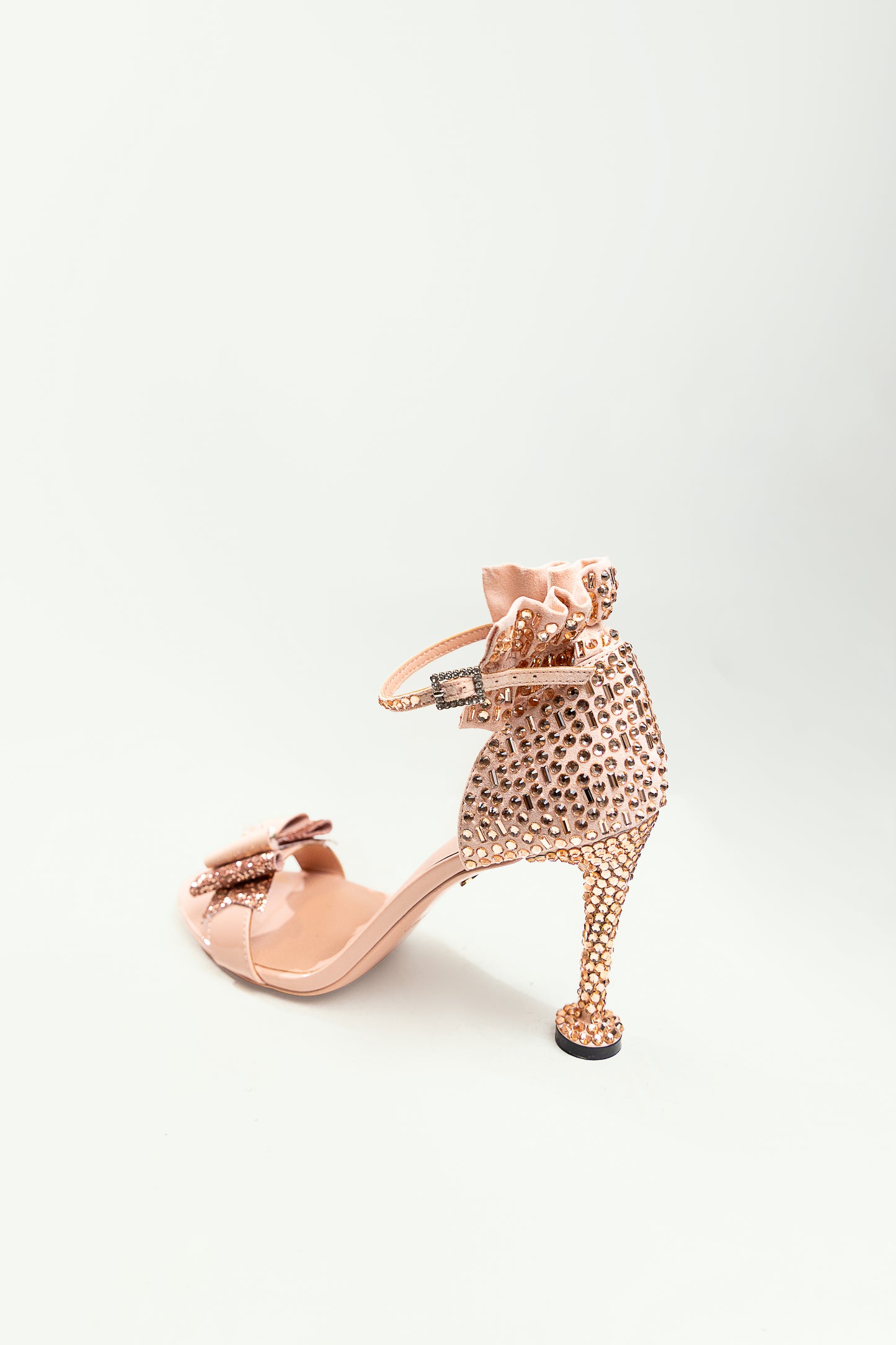 Royale Crystal Heels - Dusty Pink