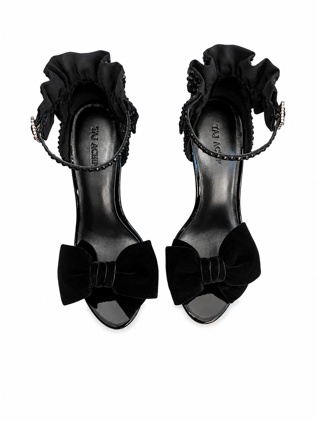 Renate Crystal Heels - Black
