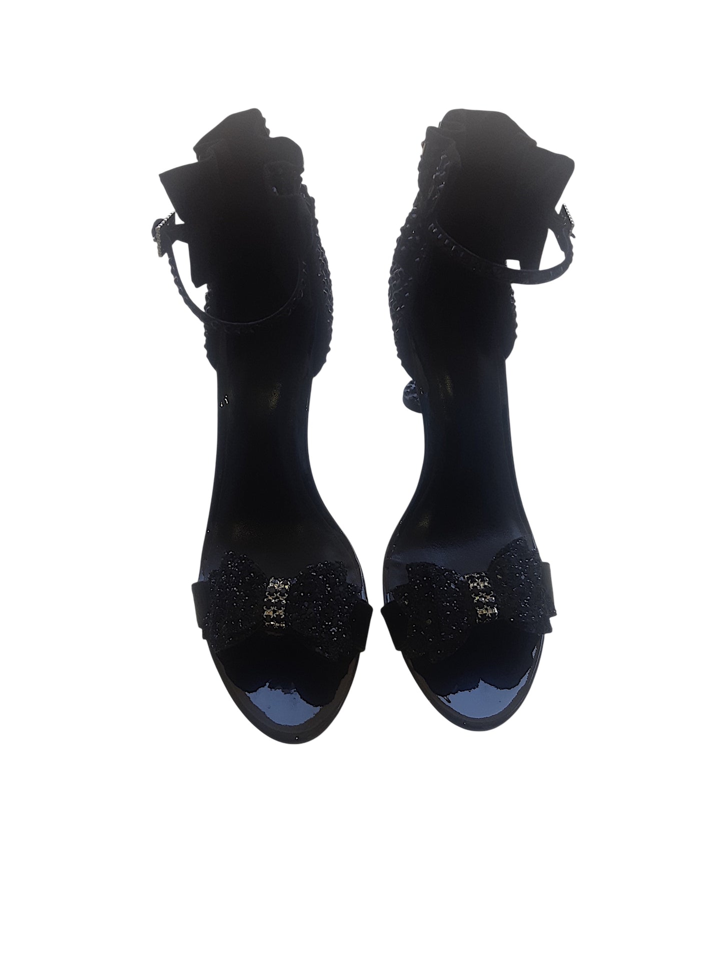 Royale Crystal Heels - Black