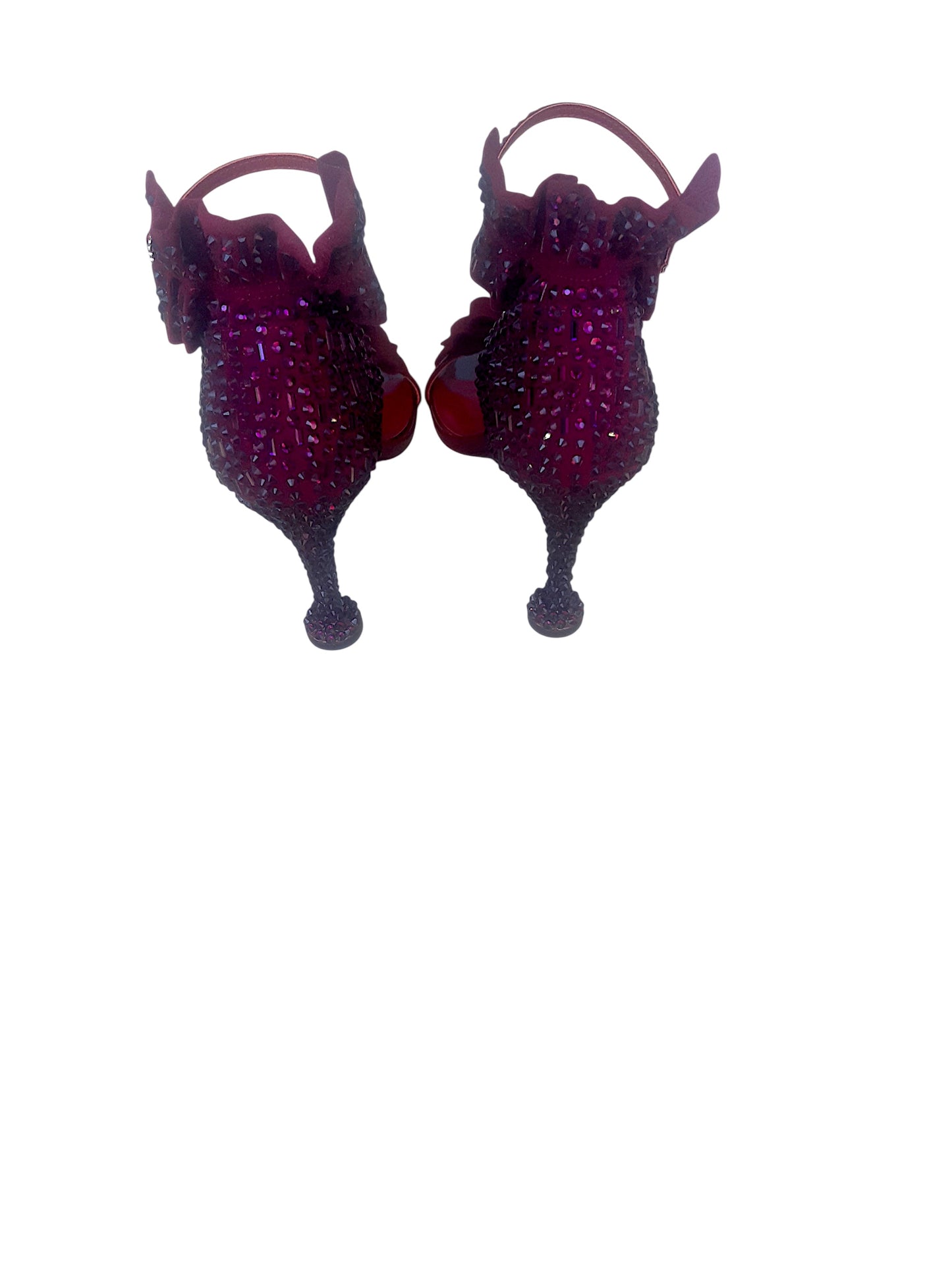 Royale Crystal Heels - Wine
