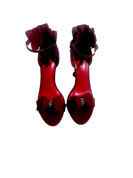 Royale Crystal Heels - Wine
